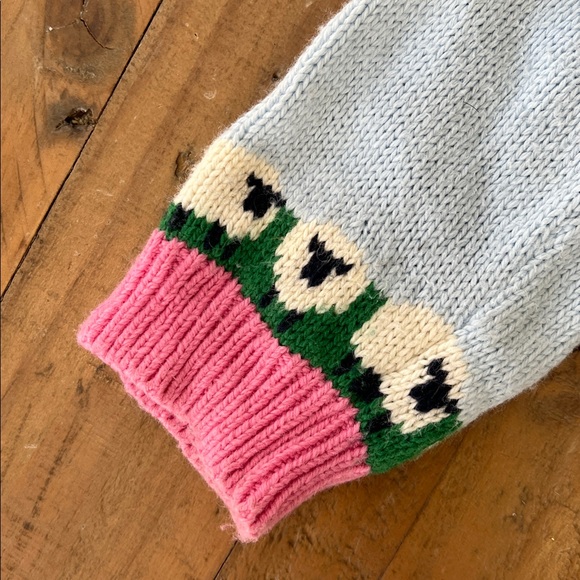 Mini boden fairisle countryside sheep knit cardigan sweater 7-8 years - Picture 3 of 9